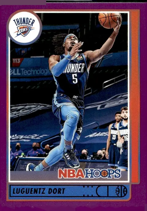 2021-22 NBA Hoops #33 Luguentz Dort – Purple