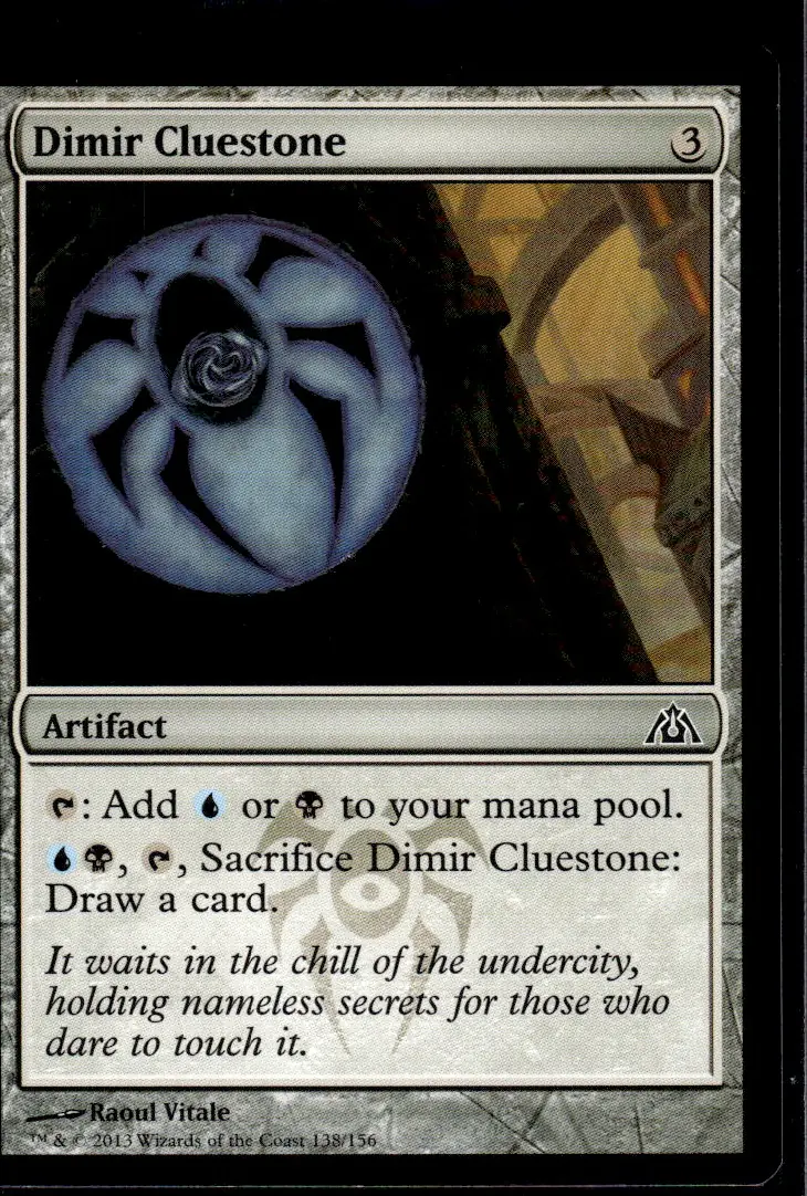 2013 Dragon's Maze #138/156 Dimir Cluestone (front)