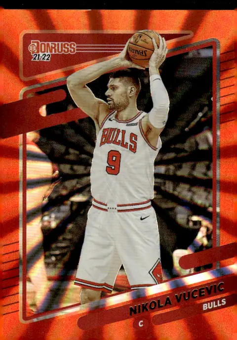 2021-22 Donruss #155 Nikola Vucevic – Holo Red Laser