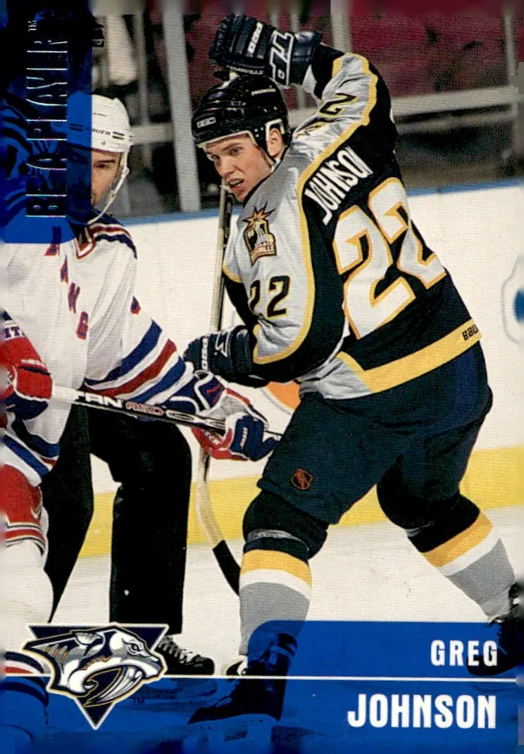 1999-00 Be A Player Memorabilia #278 Greg Johnson (front)