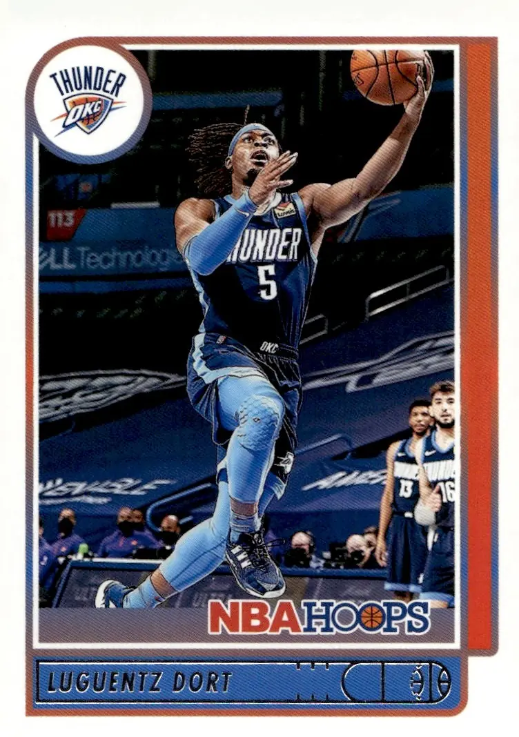 2021-22 NBA Hoops #33 Luguentz Dort (front)