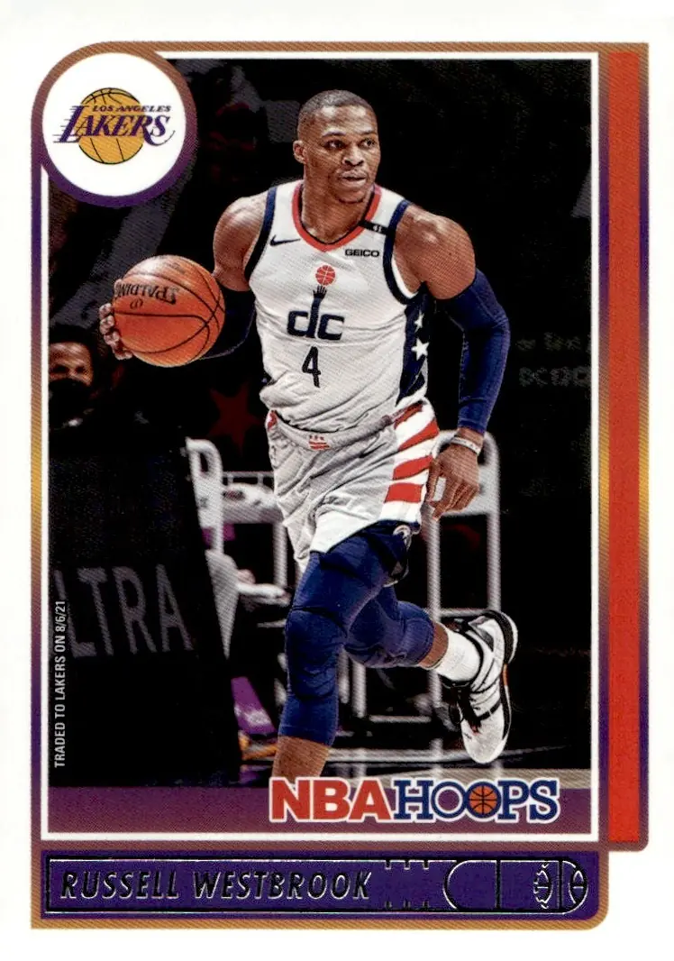 2021-22 NBA Hoops #90 Russell Westbrook (front)