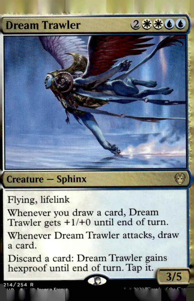 2020 Theros Beyond Death (THB) #214/254 Dream Trawler – Promo Pack (front)