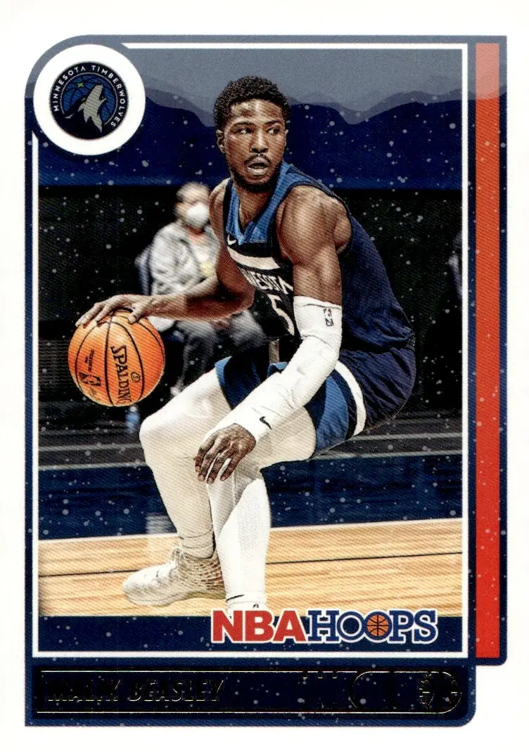 2021-22 NBA Hoops #181 Malik Beasley (front)