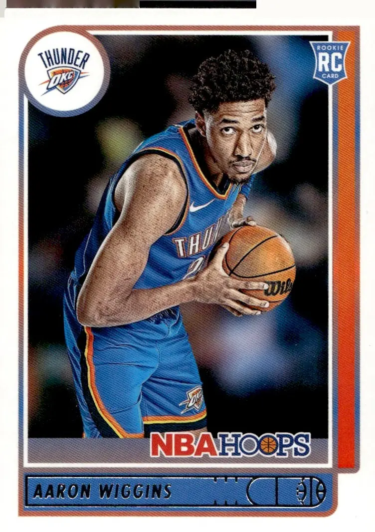 2021-22 NBA Hoops #247 Aaron Wiggins (front)