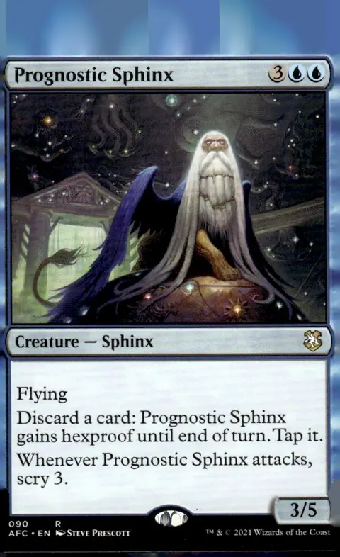 2021 Commander: Adventures in the Forgotten Realms (AFC) #090 Prognostic Sphinx
