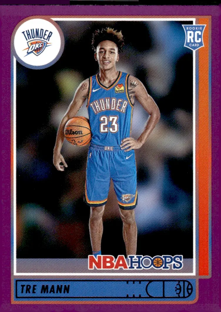2021-22 NBA Hoops #237 Tre Mann – Purple (front)