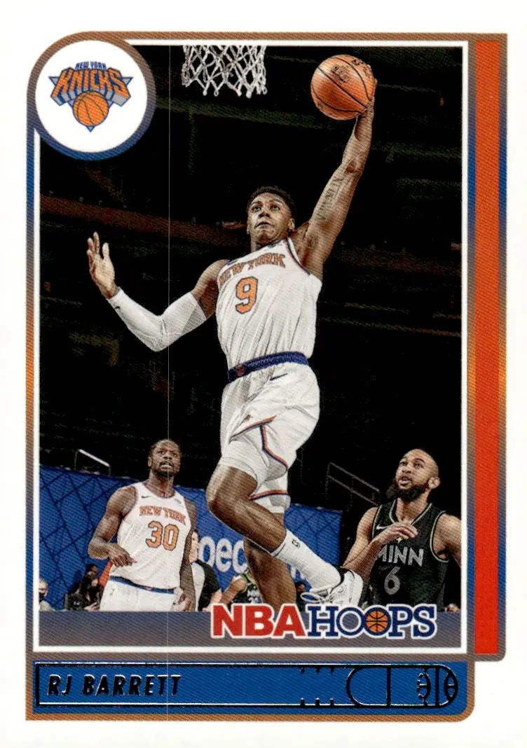 2021-22 NBA Hoops #137 RJ Barrett (front)