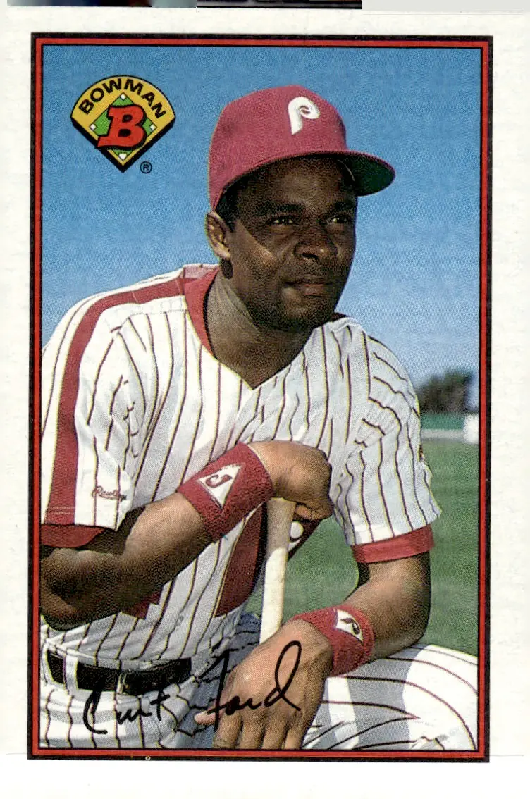 1989 Bowman #408 Curt Ford (front)