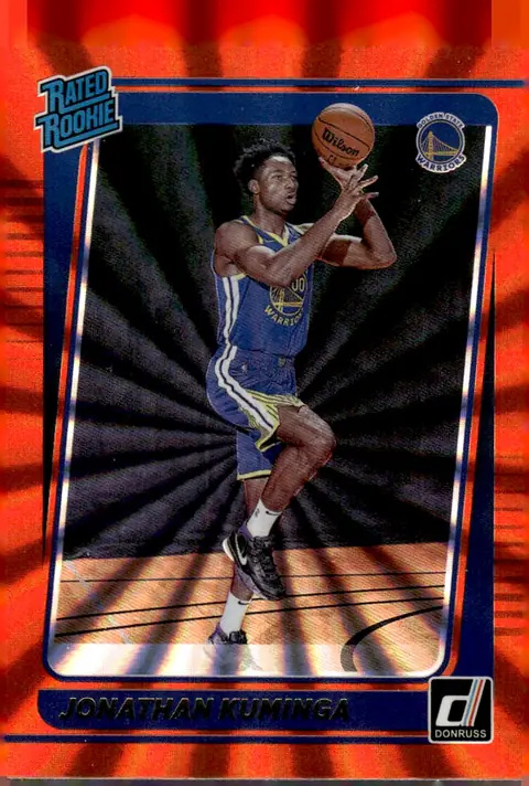 2021-22 Donruss #240 Jonathan Kuminga – Holo Orange Laser