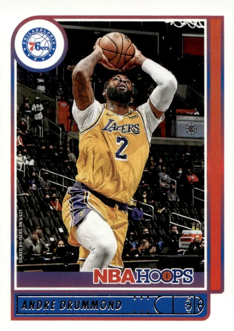 2021-22 NBA Hoops #186 Andre Drummond (front)