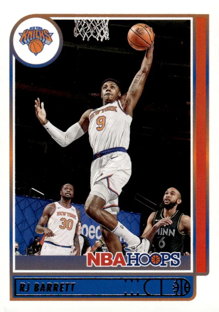 2021-22 NBA Hoops #137 RJ Barrett (front)