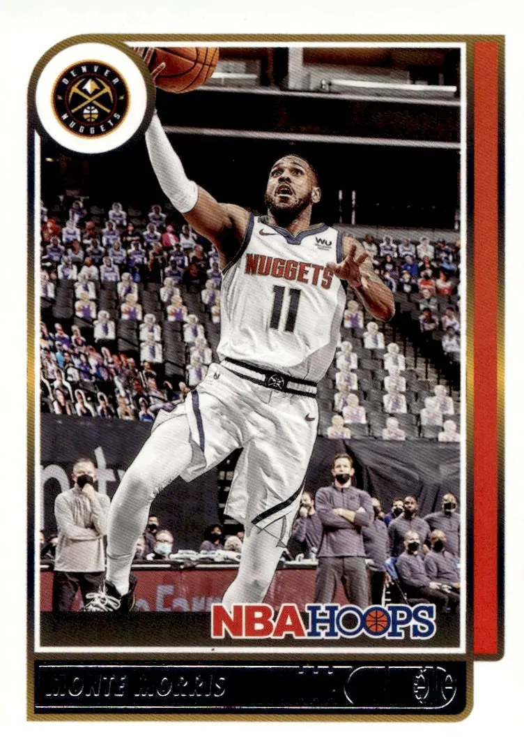 2021-22 NBA Hoops #51 Monte Morris (front)