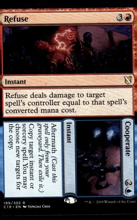 2019 Commander 2019 (C19) #199/302 Refuse // Cooperate