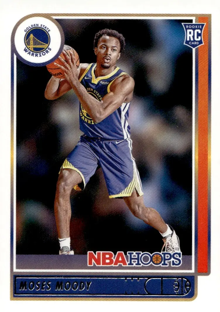 2021-22 NBA Hoops #229 Moses Moody (front)