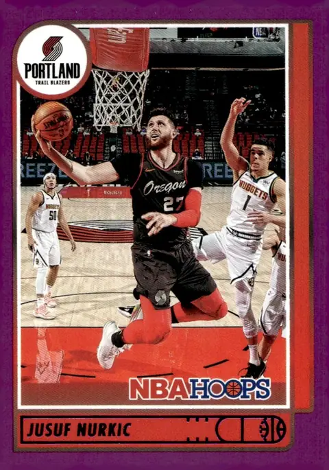 2021-22 NBA Hoops #121 Jusuf Nurkic – Purple
