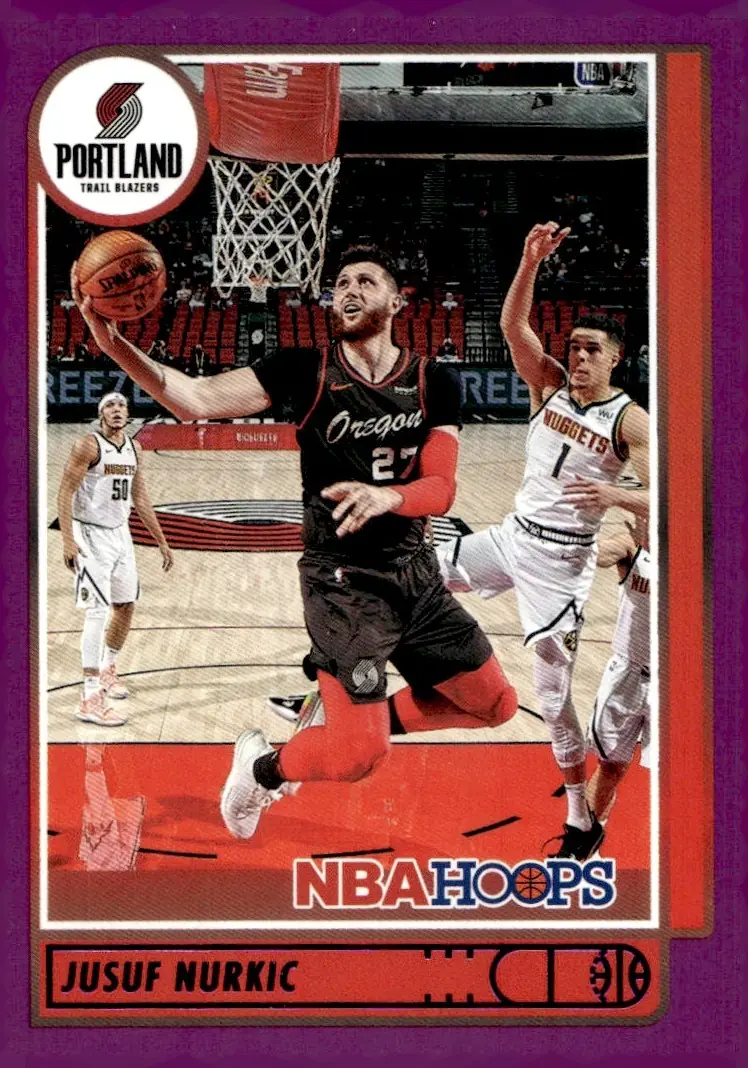 2021-22 NBA Hoops #121 Jusuf Nurkic – Purple (front)