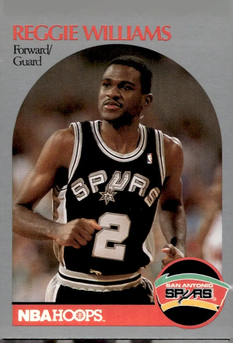 1990-91 NBA Hoops #272 Reggie Williams (front)