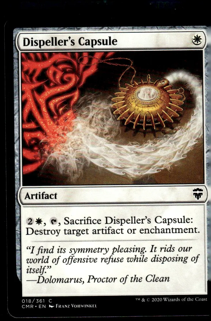 2020 Commander Legends (CMR) #018/361 Dispeller's Capsule (front)