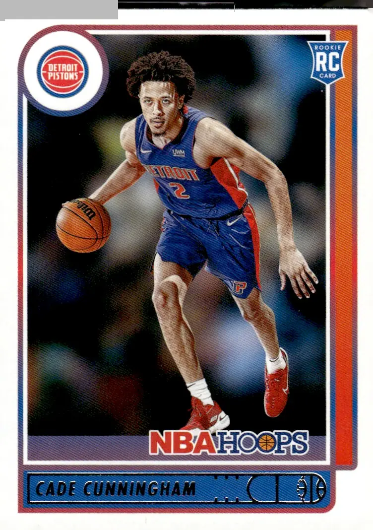 2021-22 NBA Hoops #201 Cade Cunningham (front)