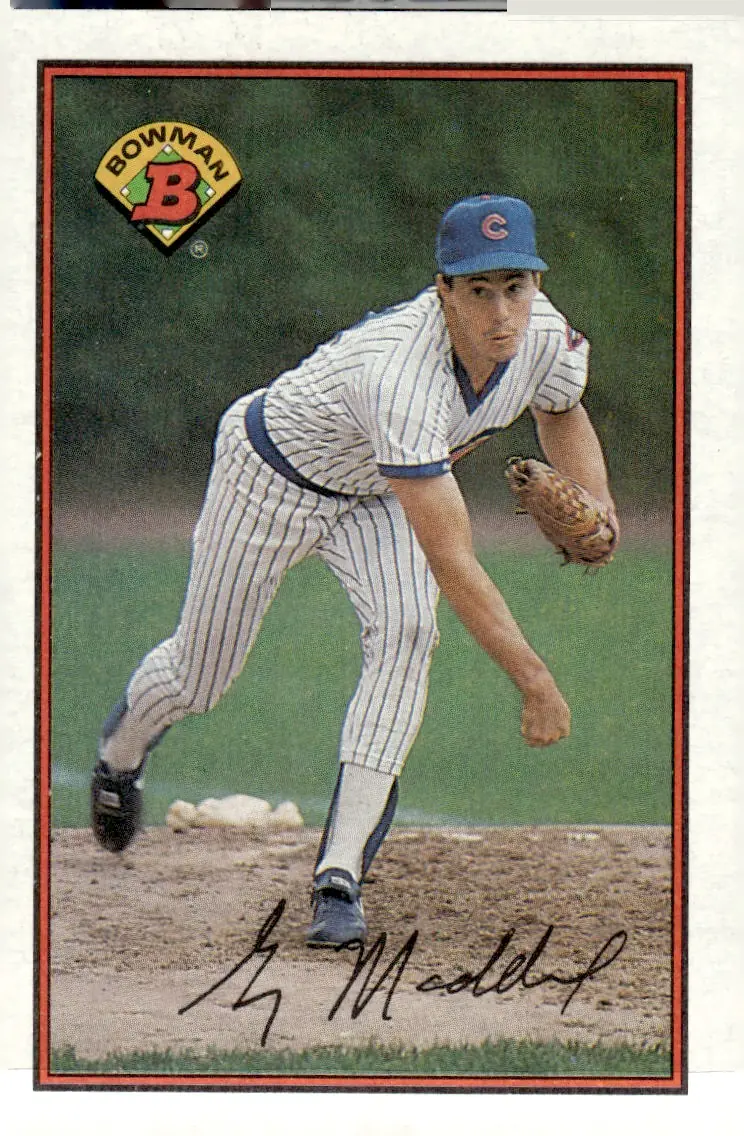 1989 Bowman #284 Greg Maddux (front)