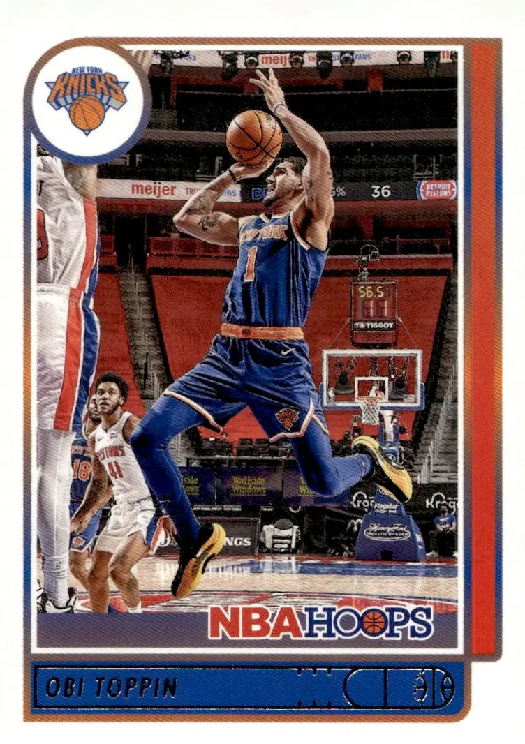 2021-22 NBA Hoops #177 Obi Toppin (front)