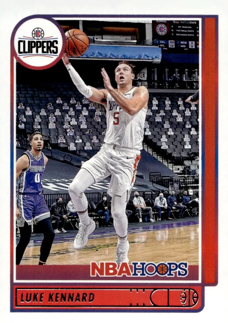 2021-22 NBA Hoops #116 Luke Kennard (front)