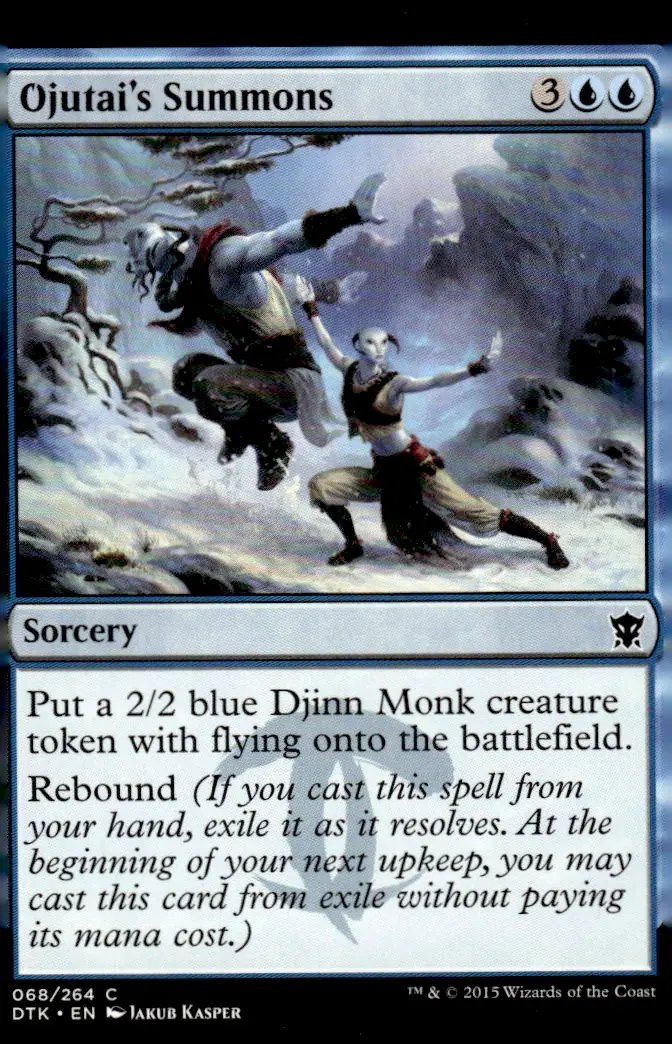 2015 Magic: The Gathering - Dragons of Tarkir (DTK) #068/264 Ojutai's Summons (front)
