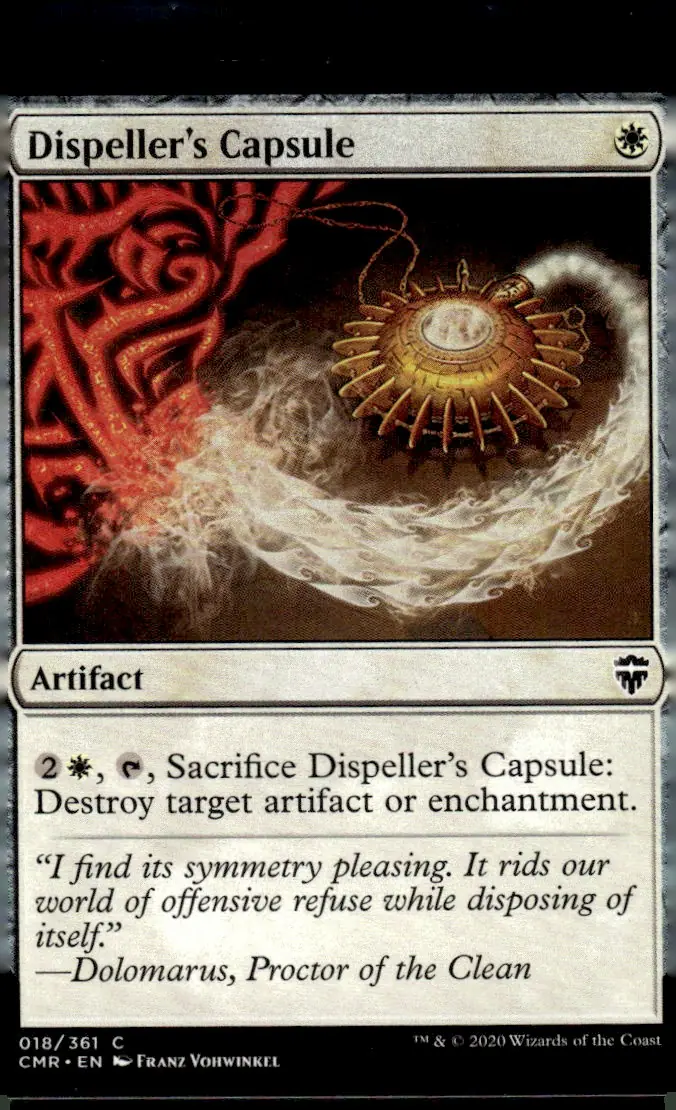 2020 Commander Legends (CMR) #018/361 Dispeller's Capsule (front)