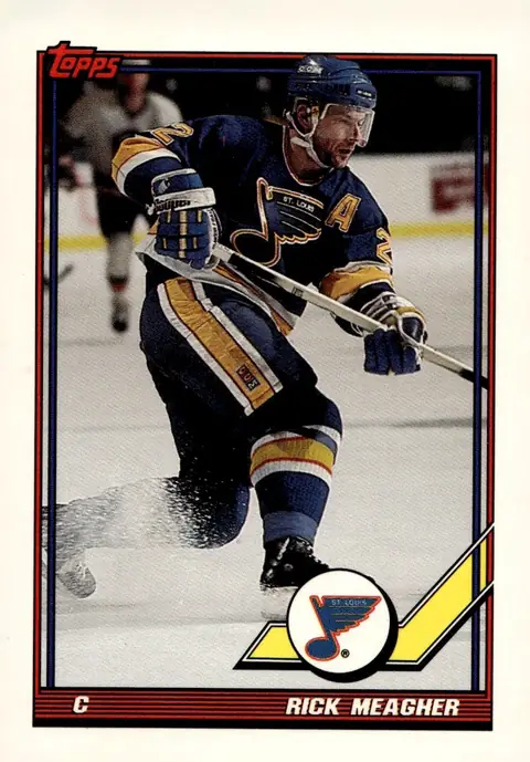1991-92 Topps Hockey #58 Rick Meagher