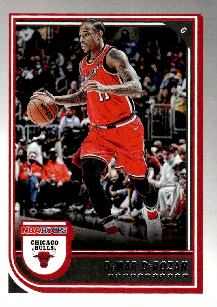 2022-23 NBA Hoops #75 DeMar DeRozan (front)