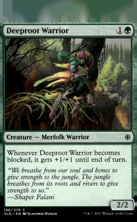 2017 Ixalan (XLN) #186/279 Deeproot Warrior