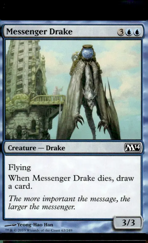 2013 Magic 2014 Core Set (M14) #63/249 Messenger Drake