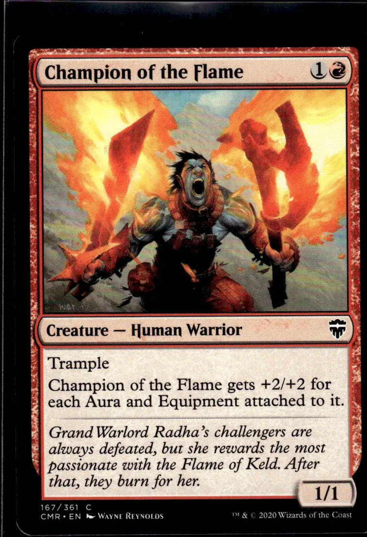 2020 Commander Legends (CMR) #167/361 Champion of the Flame (front)