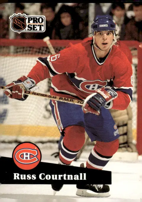 1991-92 Pro Set #126 Russ Courtnall – French