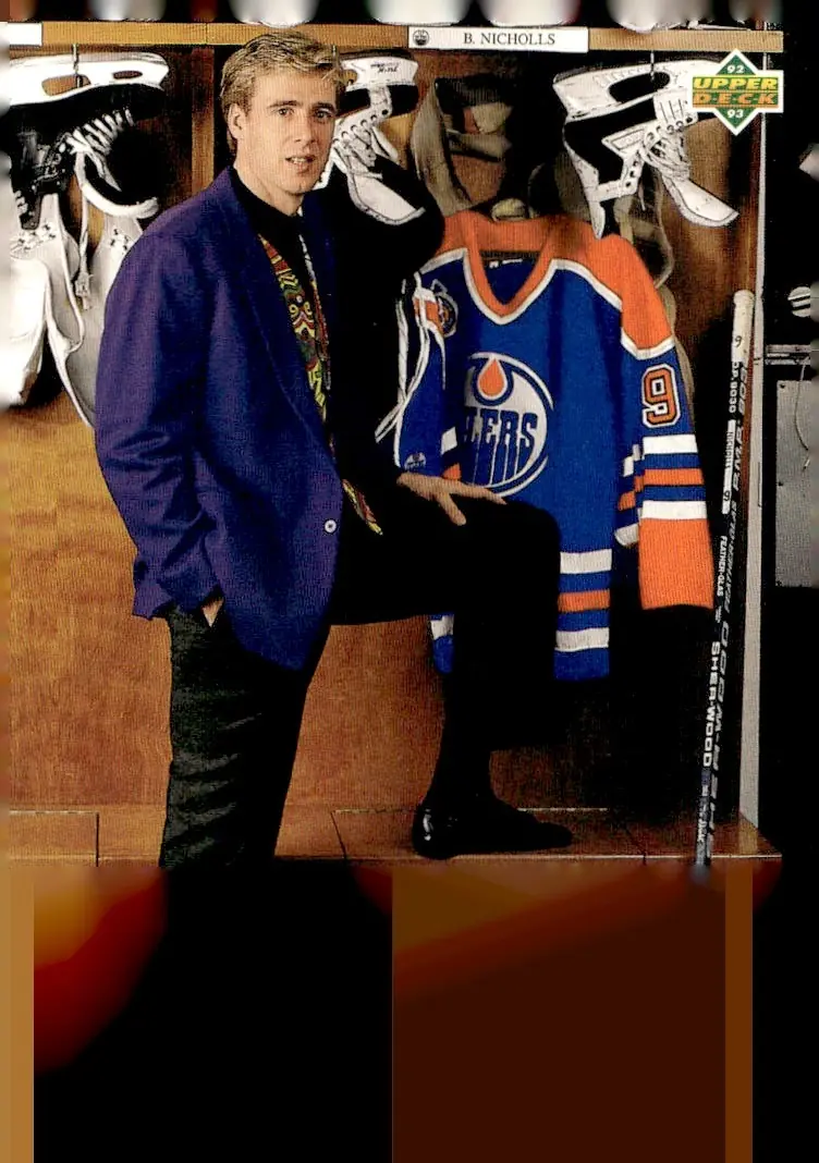 1992-93 Upper Deck #624 Bernie Nicholls (front)