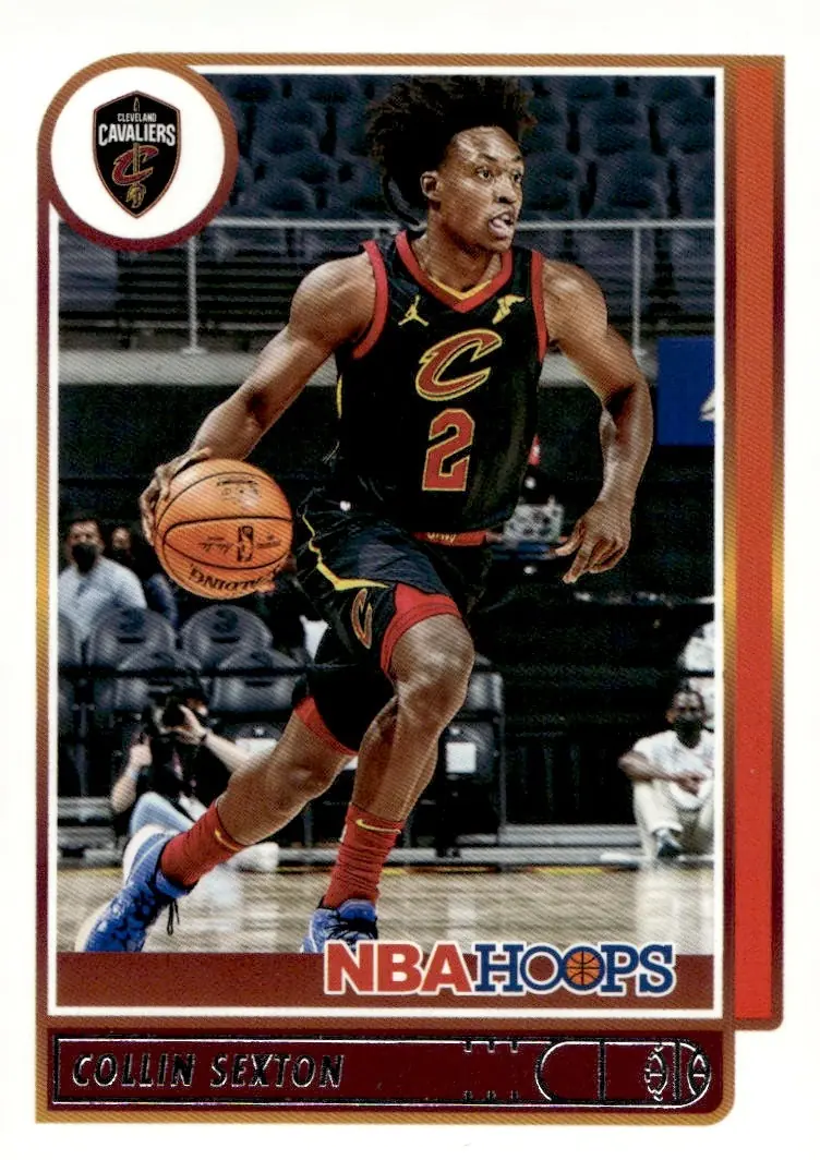 2021-22 NBA Hoops #85 Collin Sexton (front)