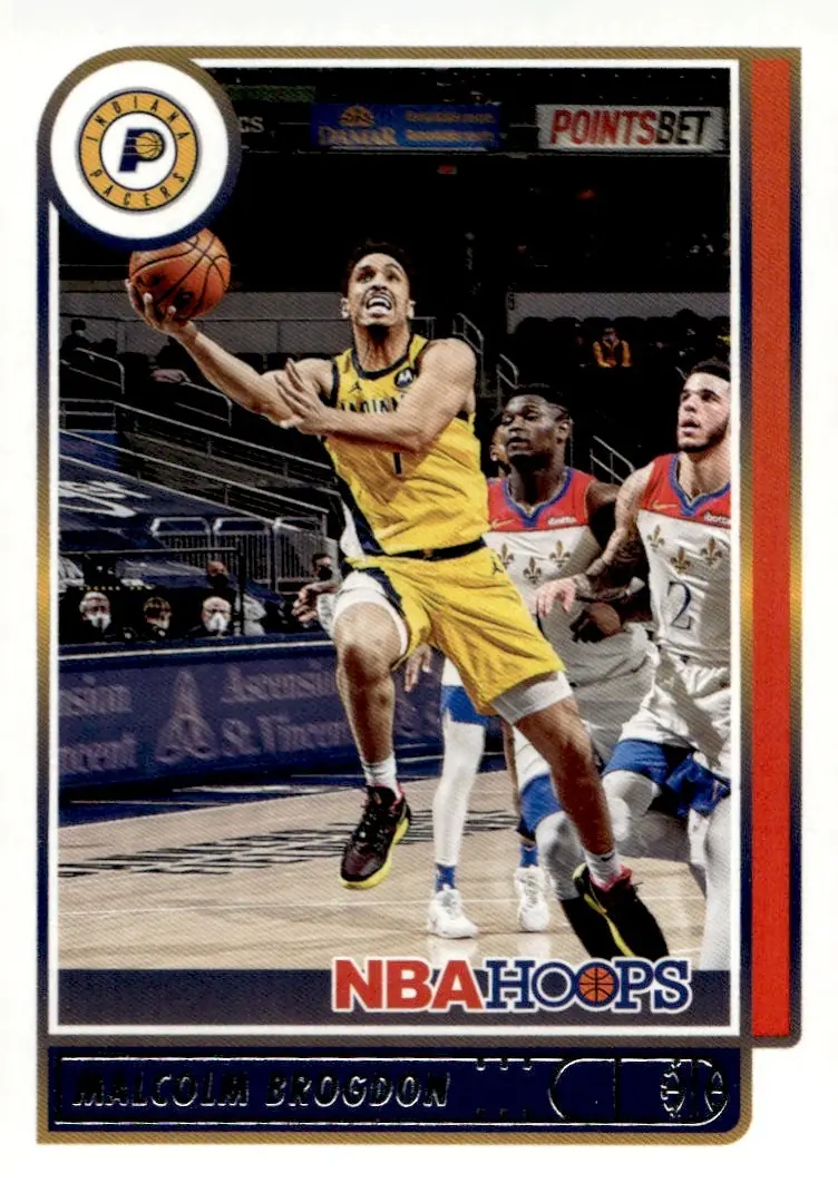 2021-22 NBA Hoops #153 Malcolm Brogdon (front)