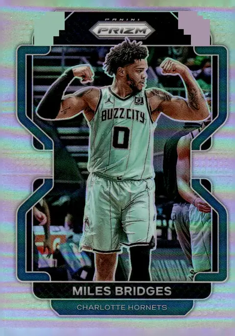 2021-22 Panini Prizm Basketball #132 Miles Bridges – Silver Prizm