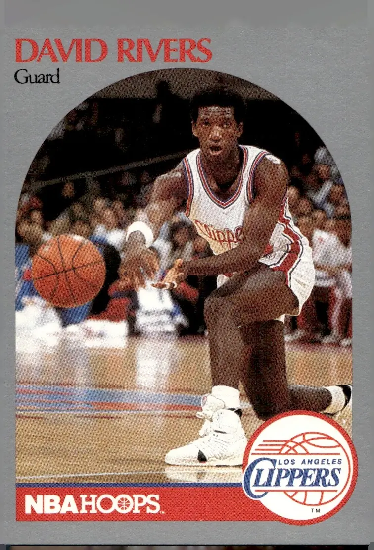 1990-91 NBA Hoops #150 David Rivers (front)