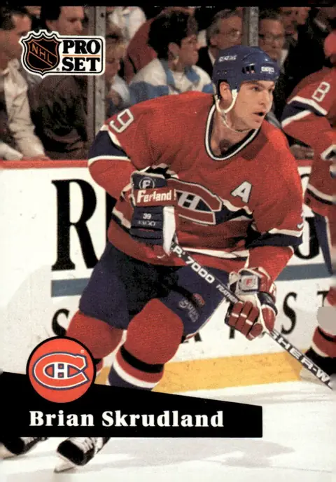 1991-92 Pro Set (Series 1) #127 Brian Skrudland – French/bilingual