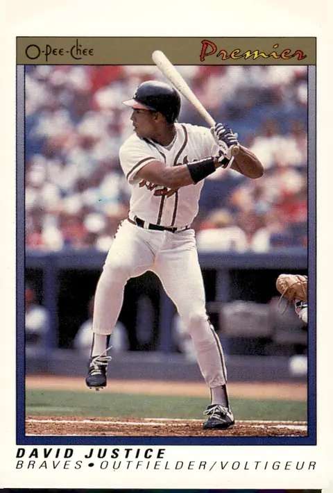 1991 O-Pee-Chee Premier #70 David Justice
