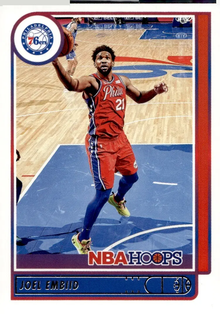 2021-22 NBA Hoops #27 Joel Embiid (front)