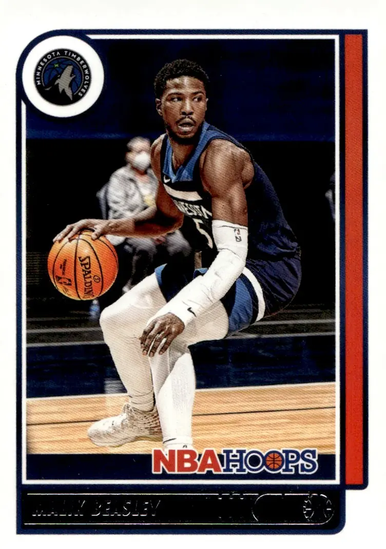 2021-22 NBA Hoops #181 Malik Beasley (front)