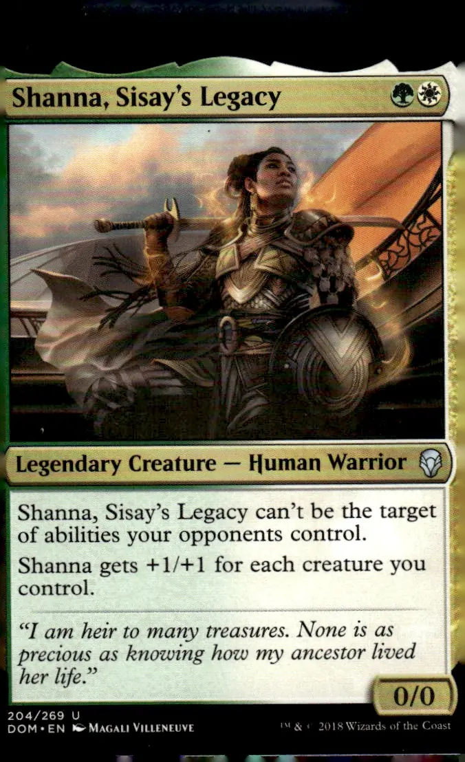 2018 Dominaria (DOM) #204/269 Shanna, Sisay's Legacy (front)