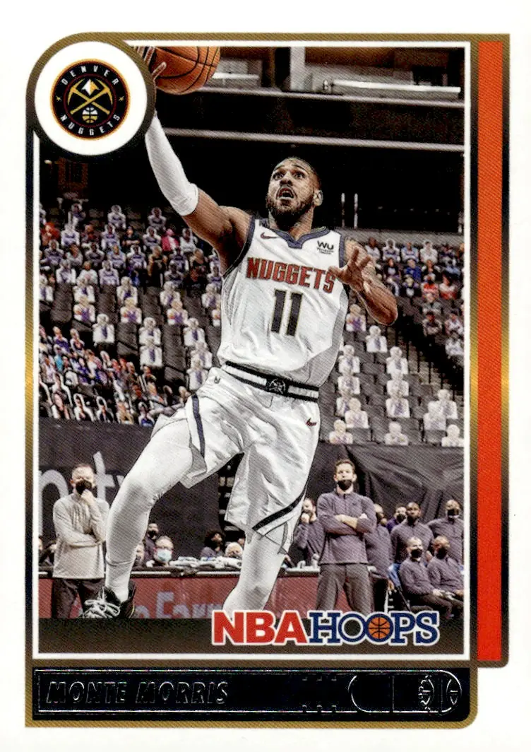 2021-22 NBA Hoops #51 Monte Morris (front)