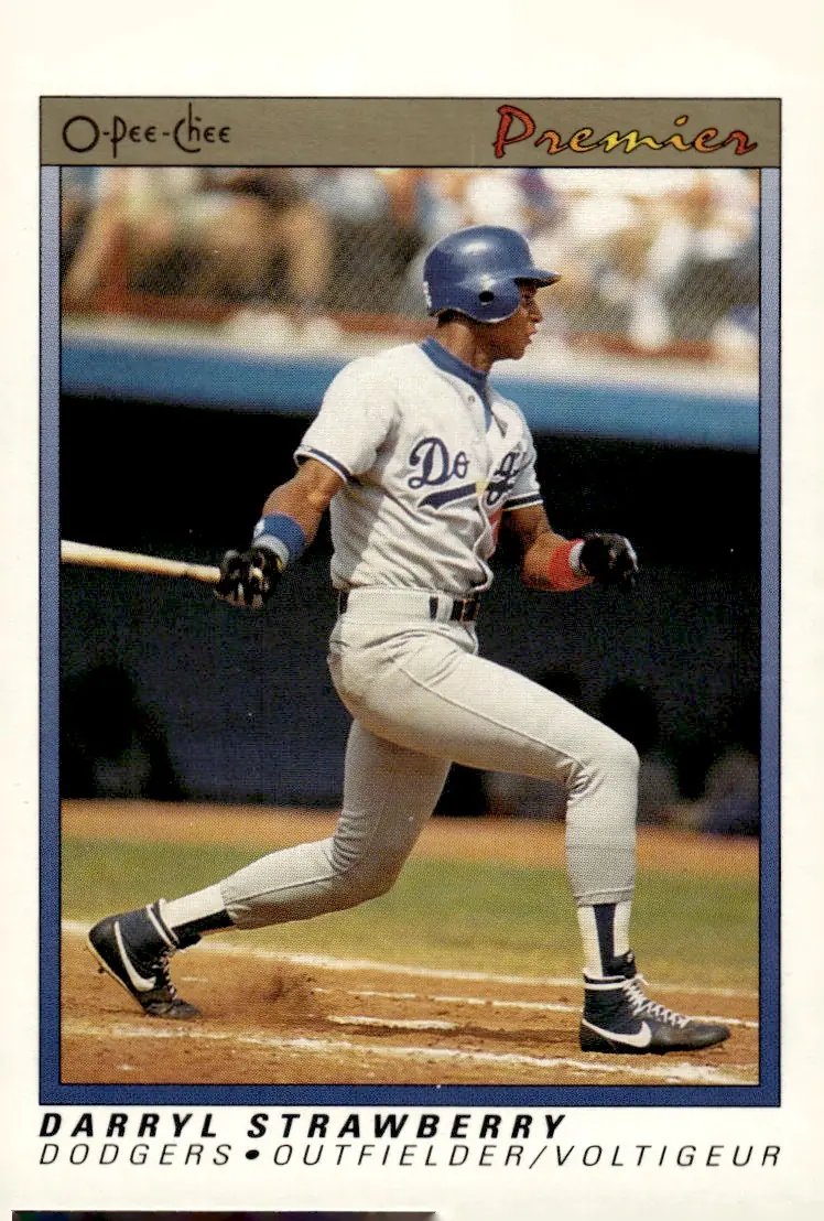 1991 O-Pee-Chee Premier #117 Darryl Strawberry (front)