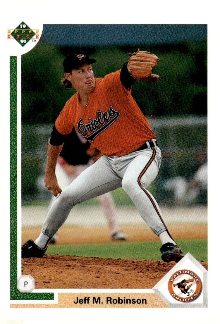 1991 Upper Deck #796 Jeff M. Robinson (front)