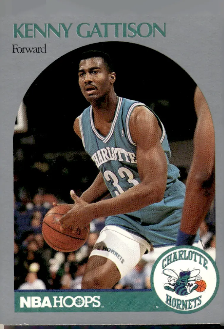 1990-91 NBA Hoops #53 Kenny Gattison (front)