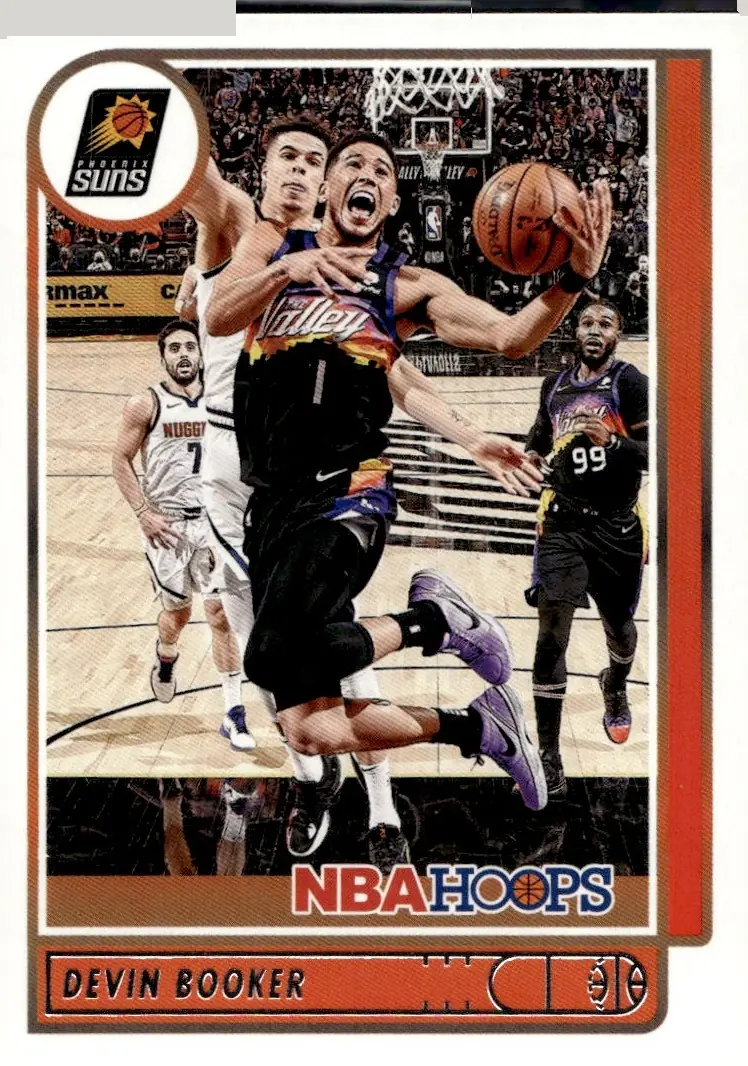 2021-22 NBA Hoops #6 Devin Booker (front)